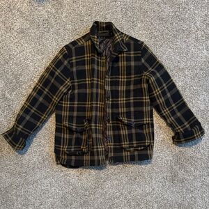 Jenni Kayne Black and Brown Plaid Jacket